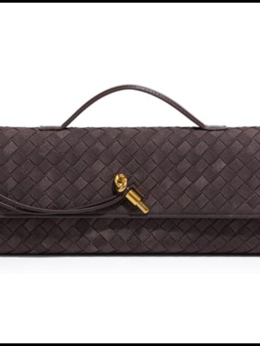 PU Leather Woven Evening Clutch Crossbody Shoulder Bag for Women